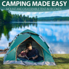 Green Portable Waterproof,Windproof,Family Instant Pop Up Camping Tent ,3-4 Person Camping, Hiking