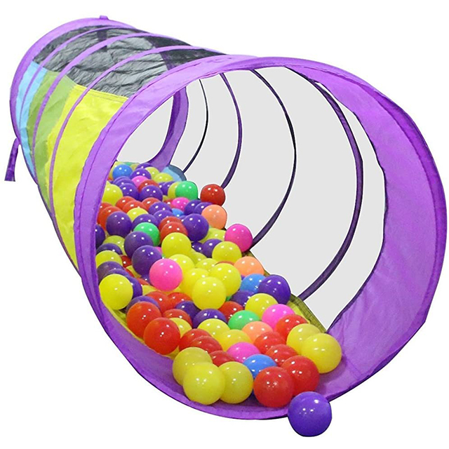 Muliticolor stripe Pop Up Foldable Shopping Online Best Gift Crawling Tunnel Play Tent
