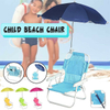 Kids beach chair with umbrella folding child summer sun shade camping