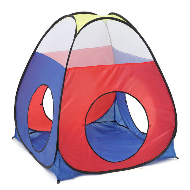 Multicolor Foldable 4 In 1 Indoor Outdoor Safty Kids Pop Up Tents Tunnel And Ball Pit Playhouse Kids Play Tent combo set
