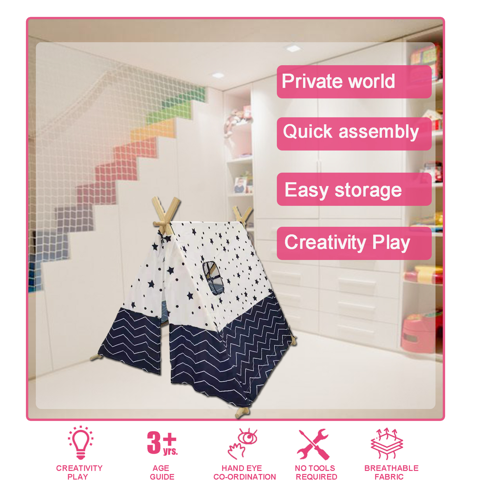 kids cotton igloo tent