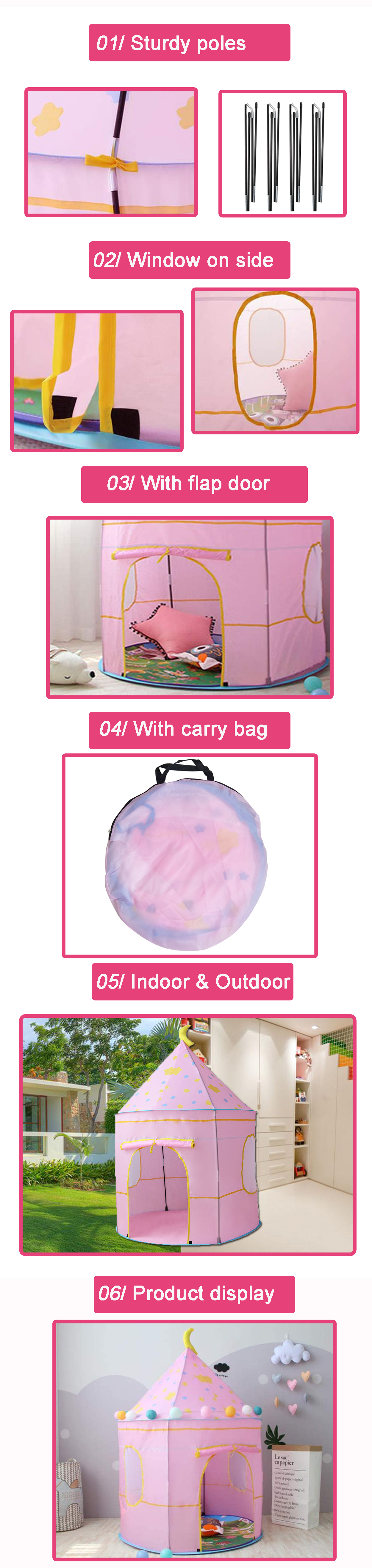 pink castle tent 