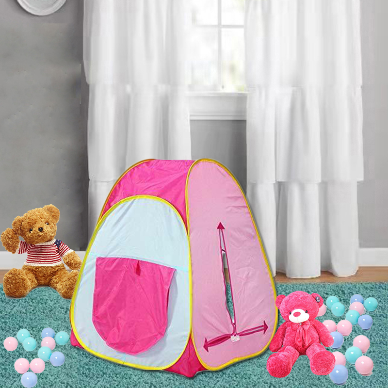 Colorful Kids Children Pop Up House Play Tent For Indoor-Outdoor Play Fun Pit Ball Game