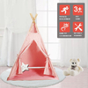 Sweet Pink Kids Indian Teepee Tent Easy Set Up Use For Girls Boys Toddlers
