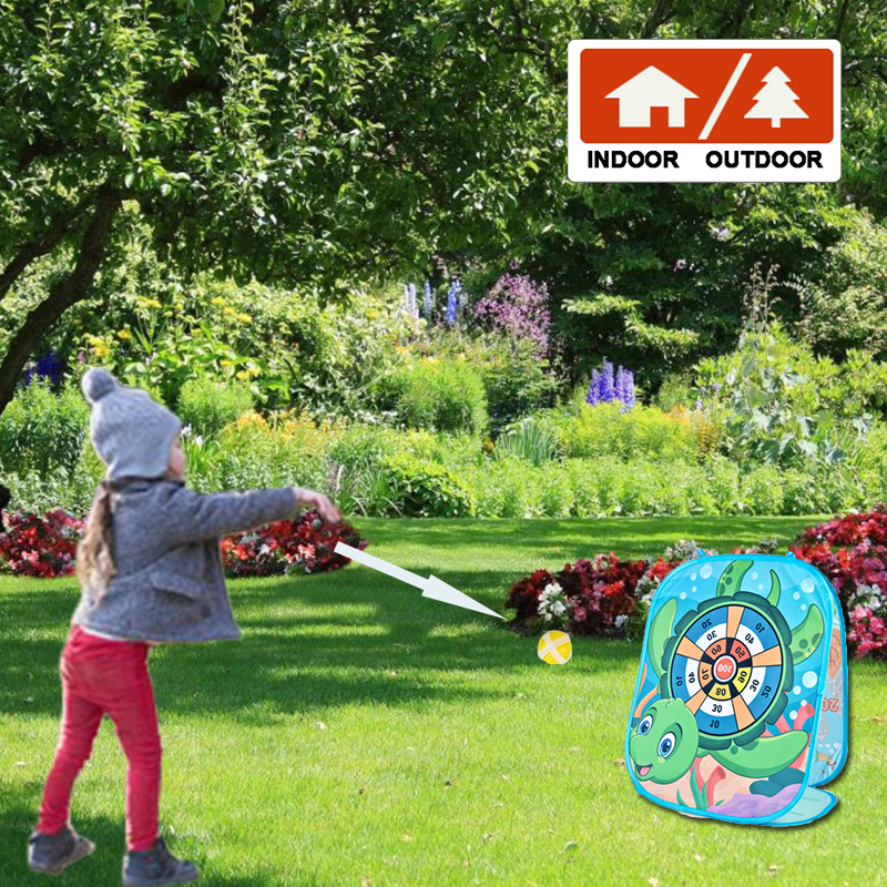 Sea Turtle tossing game carboard With Dart Board Toss Bags Use For Indoor Outdoor