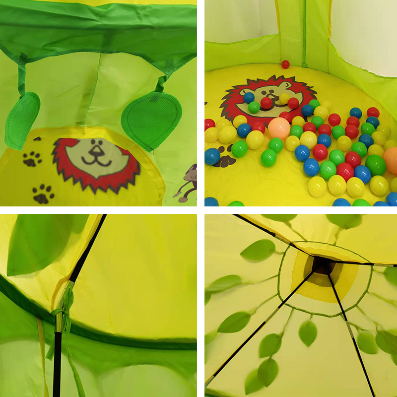 Green kids castle play tents forest jungle play tent for boys