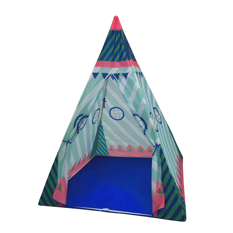 Blue House Design Kids Teepee Play Tent With Portable Bag