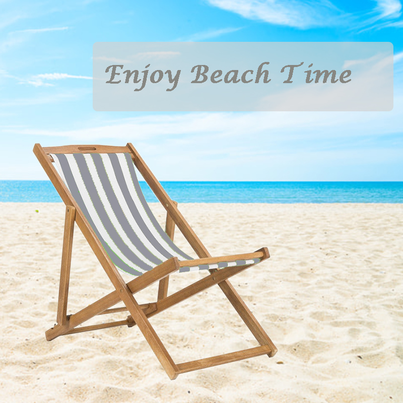 Wooden beach chair
