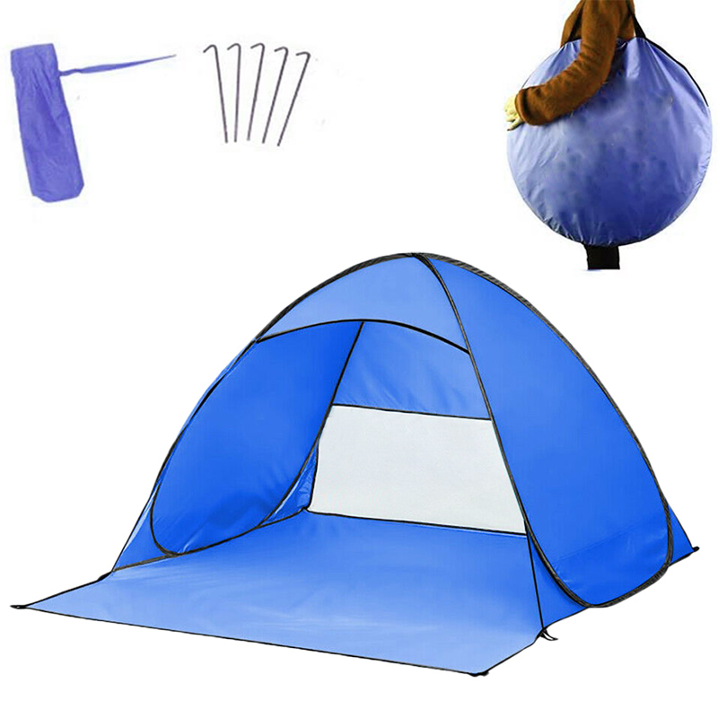 OEM Color Easy Set-up Beach Tent Automatic Pop Up Instant Beach Shade 