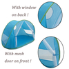 Blue Portable Pop Up Beach Tent With Mesh Window And Mesh Door