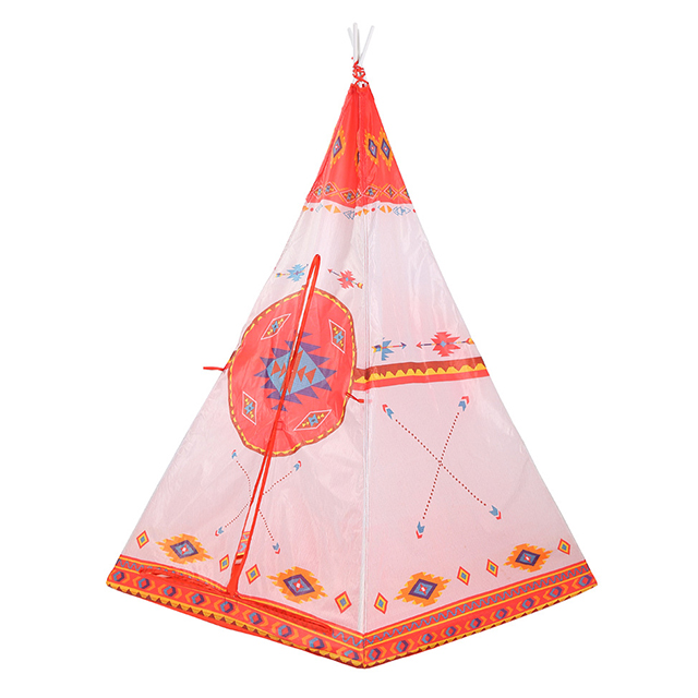 Nice kid teepee tent white PVC poles with polyester Use for Indoor outdoor for girls balys children babys