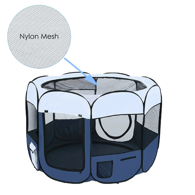 Cat Dog Pet Playpen with Tunnel Foldable Portable Easy Set Up Pop Up Style Indoor Outdoor Use