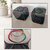 Set of 3 Outdoor Rainbow Cat Enclosures Pet Playground Kittens Small Animals Rabbit Guinea Pig Playpen Square Tent with Tunnel Toy