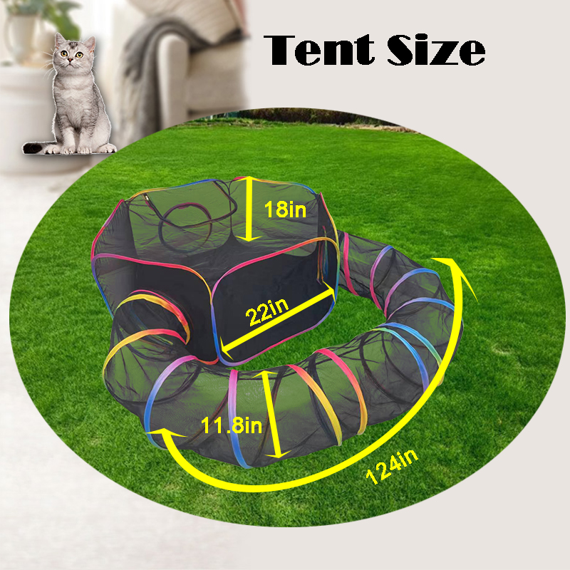 Small Animal Playpen Set Include Tent And Tunnel With Portable Carry Bag Use For Indoor Outdoor