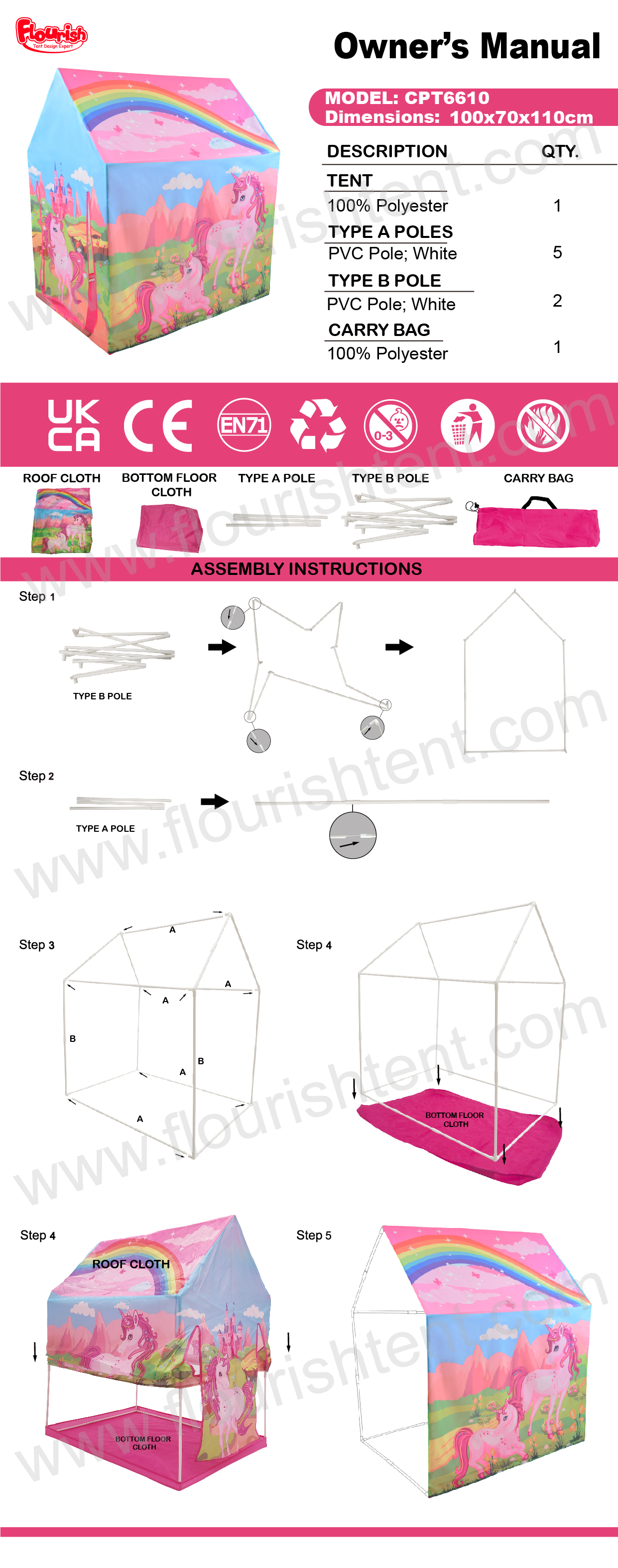 kids house play tent