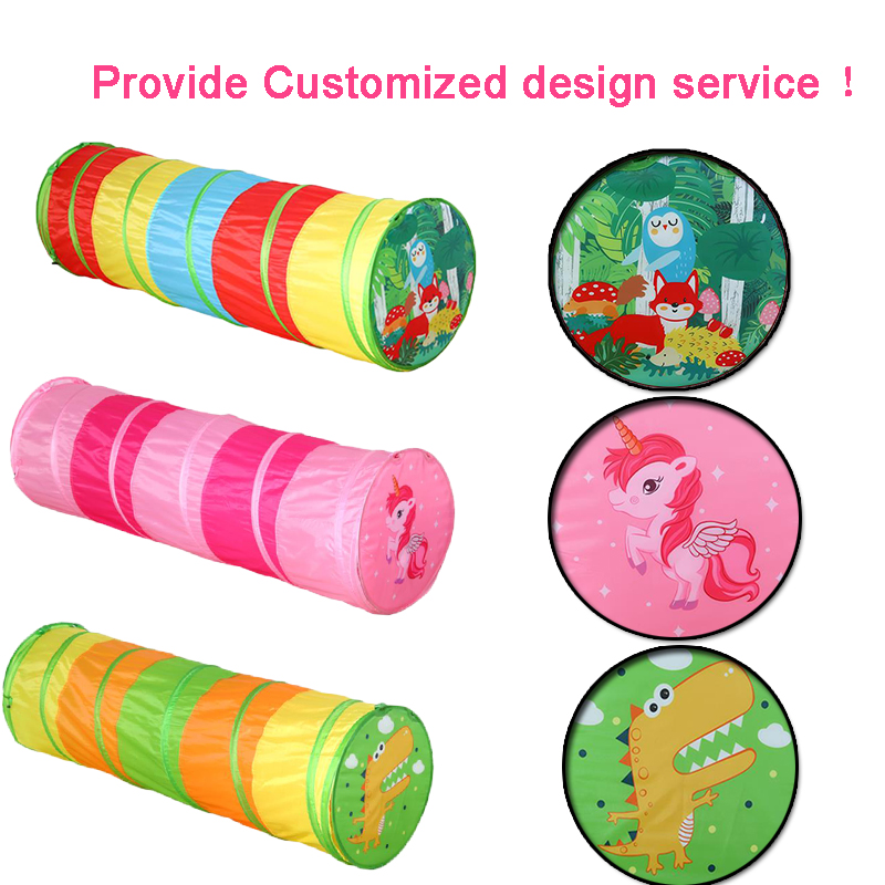 Candy Design Kids Play Tunnel Tent