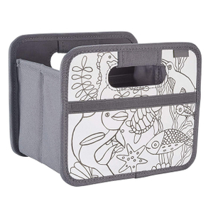 Portable Stackable Mini Foldable Storage Box, DIY Paint/Ocean,Gift Box for Kids with Imagination creativity