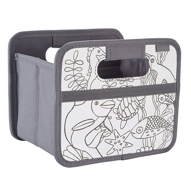 Portable Stackable Mini Foldable Storage Box, DIY Paint/Ocean,Gift Box for Kids with Imagination creativity