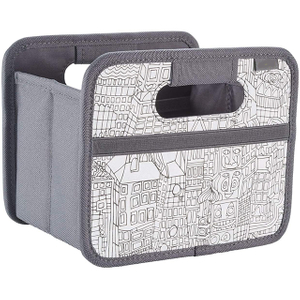 New Design Polyester Easy Foldable Storage Box, DIY City Paint,Gift Box for Kids Toys