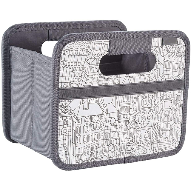 New Design Polyester Easy Foldable Storage Box, DIY City Paint,Gift Box for Kids Toys