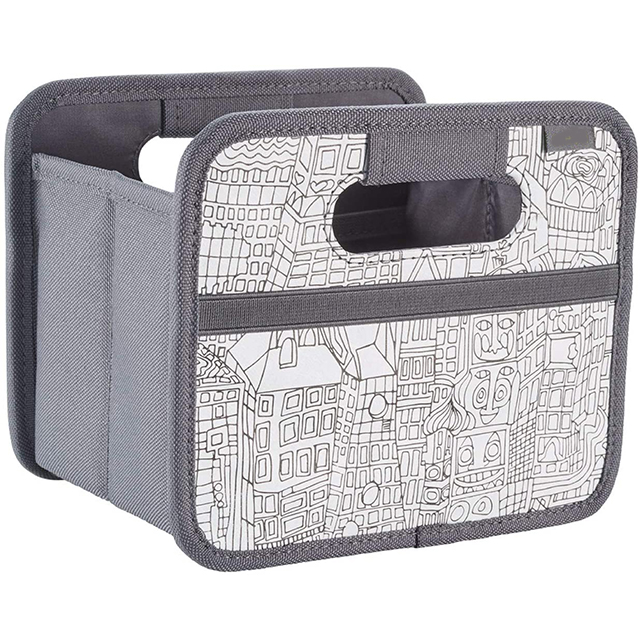 New Design Polyester Easy Foldable Storage Box, DIY City Paint,Gift Box for Kids Toys