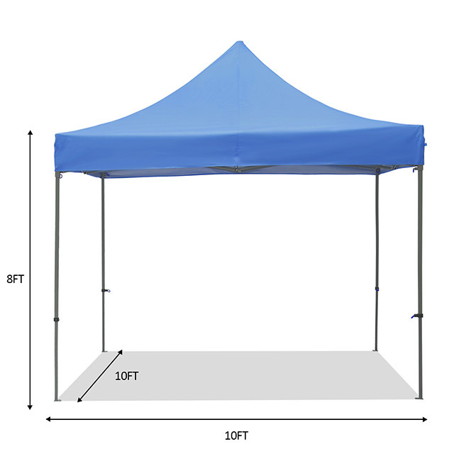 10x10 ft Outdoor Patio Canopy Tent, Pop up Gazebo Tent Portable Shade Instant Folding Canopy with Wheeled Carrying Bag and Height Adjustable