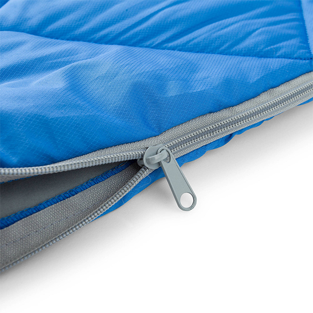 blue sleeping bag 