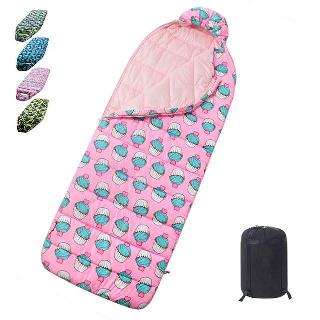 cake pattern kids sleeping bag 