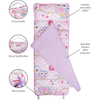 Pink Sweet Owls Sleeping Bag Magic Dreams, Carry Handle with Straps Closure, Travel Sleeping Bag For Ages 3-6 Years