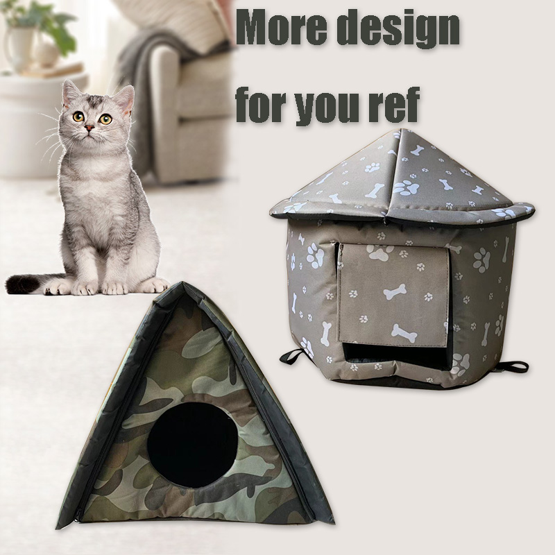 Wholesale Outdoor Collapsible Cat House Warm Comfortable Pet Shelter