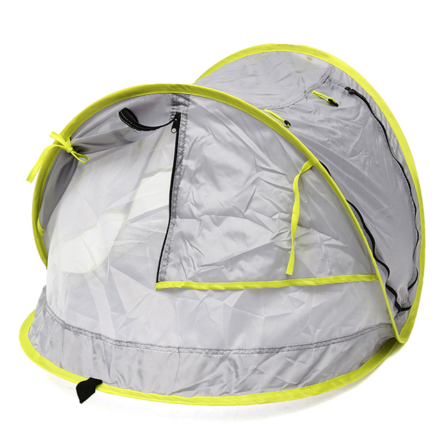 Foldable Baby Beach Tent, Light Weight Baby Travel Bed Tent UPF 50+ Sun Shelters for Infant with PopUp Mosquito Net & 2 Pegs
