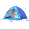 2021 Anti Ultraviolet outdoor popup beach tent Camping Tents 2-3 Person Hiking Portable Shelter