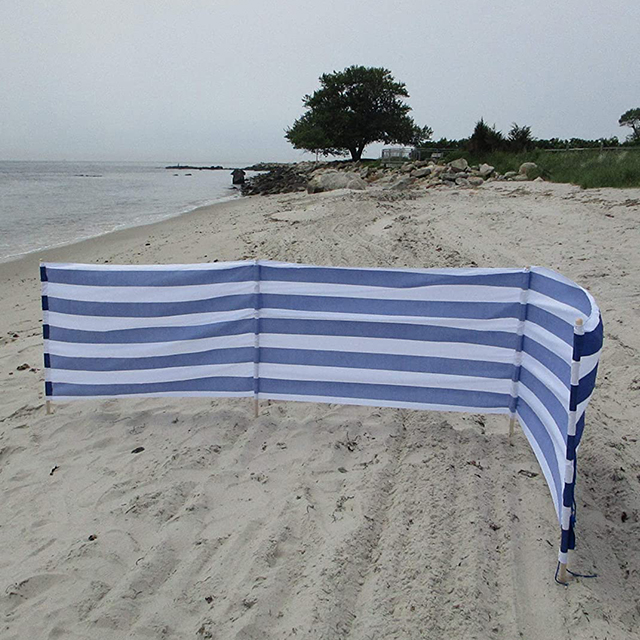 navy stripe windbreak