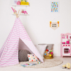 XP-TP063 wave stripe pattern kids teepee wigwam, childrens play tent for girls boys,100% Canvas with wooden pole,easy set up with carry bag