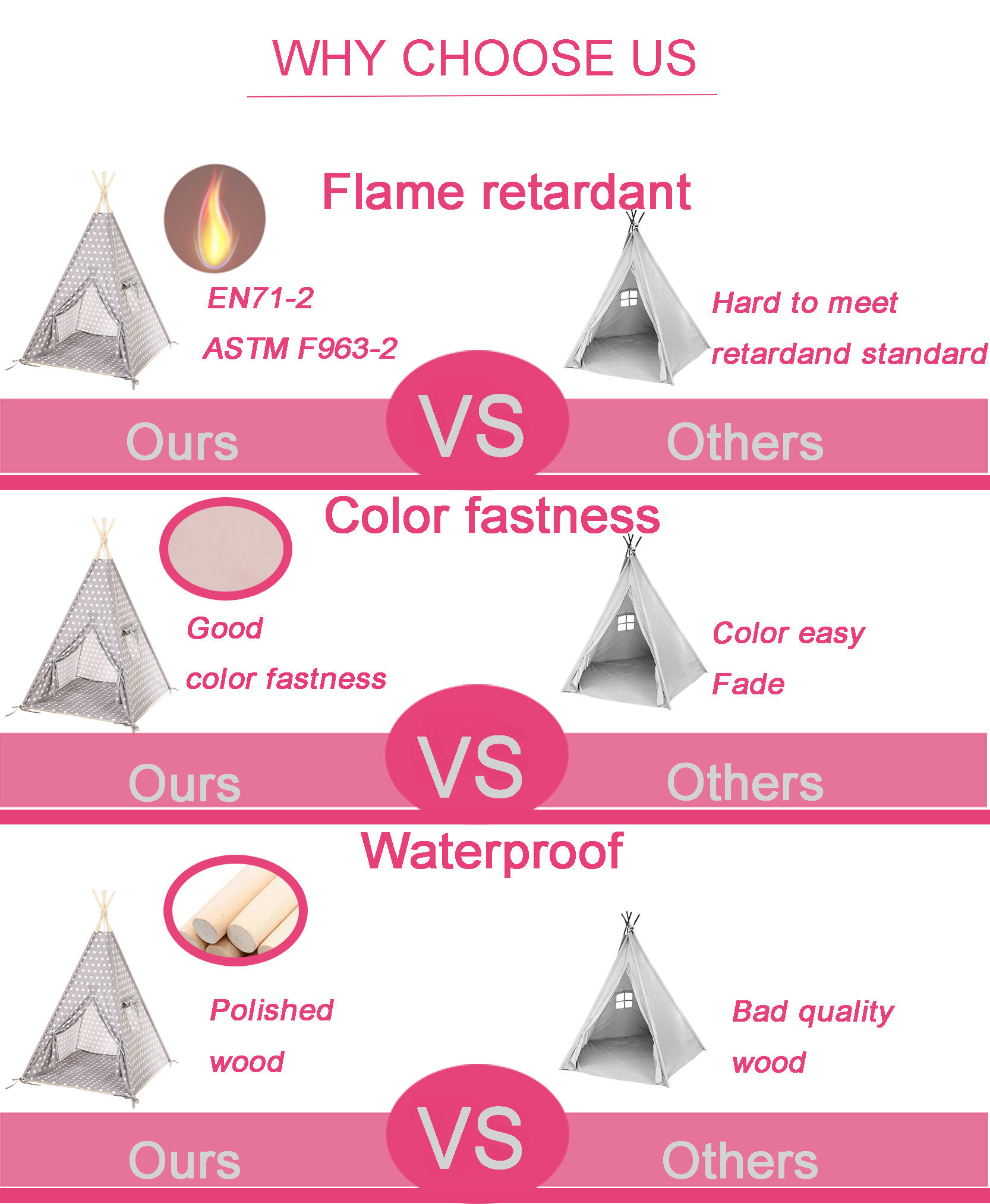 cotton kids wigwam tent