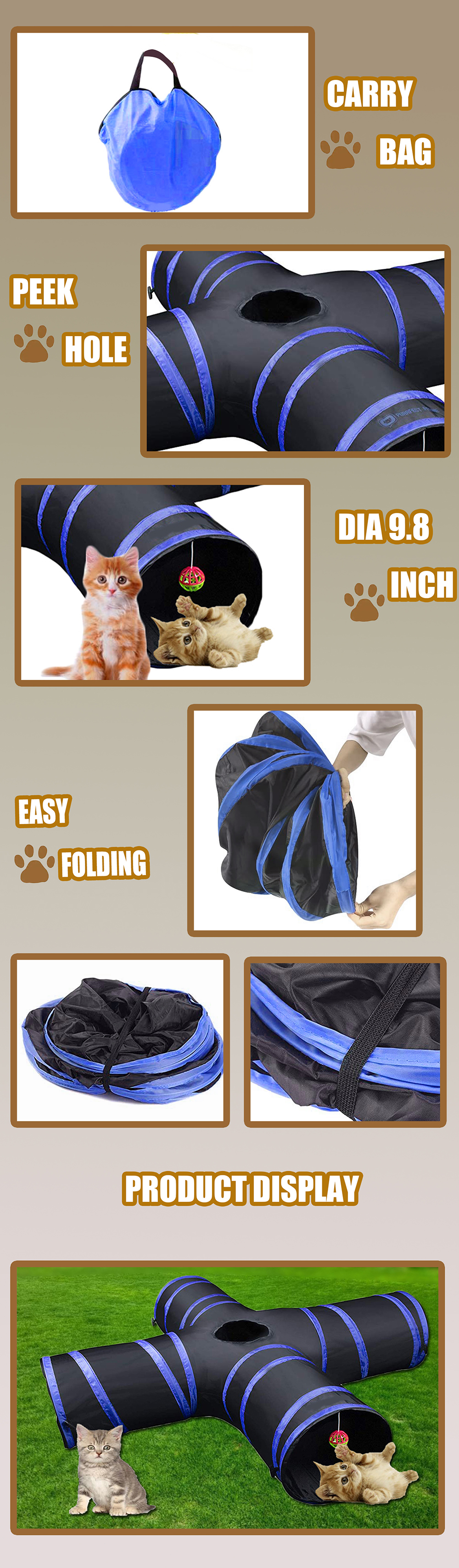 4 ways cat tunnel