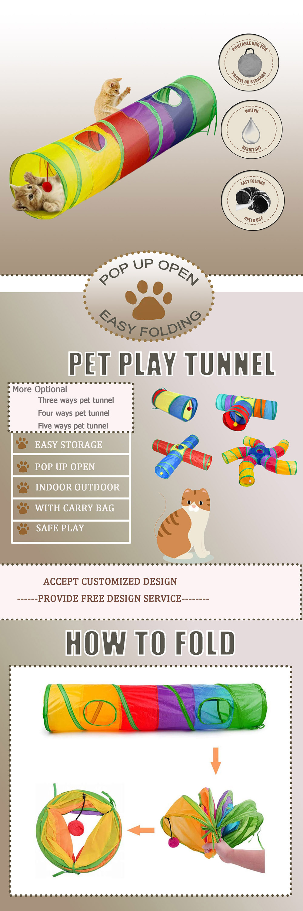 OEM pet tunnel