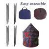 Gray Nice Design Kids Castle Tent With Portable Carry Bag Use Home Yard Easy Assemble