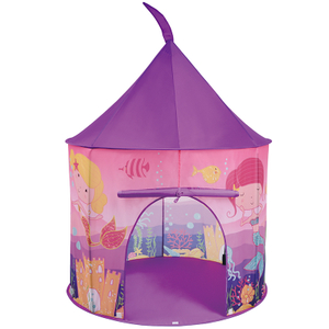 Mermaid Kids Castle Tent With Portable Carry Bag Use Home Yard Easy Assemble