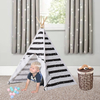 Linen Canvas Kids Teepee Tent Children Wigwam Indoor Outdoor Play House for Girls Boys Toddlers 