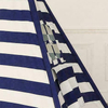 Navy Dark blue stripe kids play tent house cotton canvas children's teepee indian tepee tents with window wooden frame