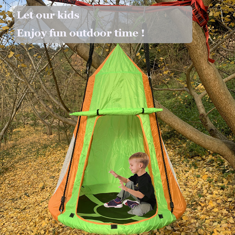 Nice Hanging Tree Swing Tent for Kids Hanging Tree House Tent Waterproof Portable Indoor or Outdoor 2 in 1 Outdoor Hammock Chair 