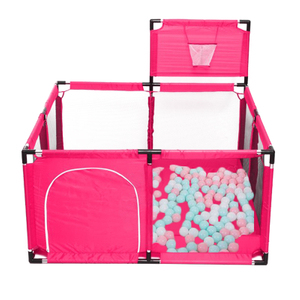 Pink Kids Baby Playpen Fence Ocean Ball Pit Yard