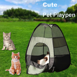 Pop Up Portable Foldable Dog Cat Pet House Tent Playpen Cage Use Indoor Outdoor