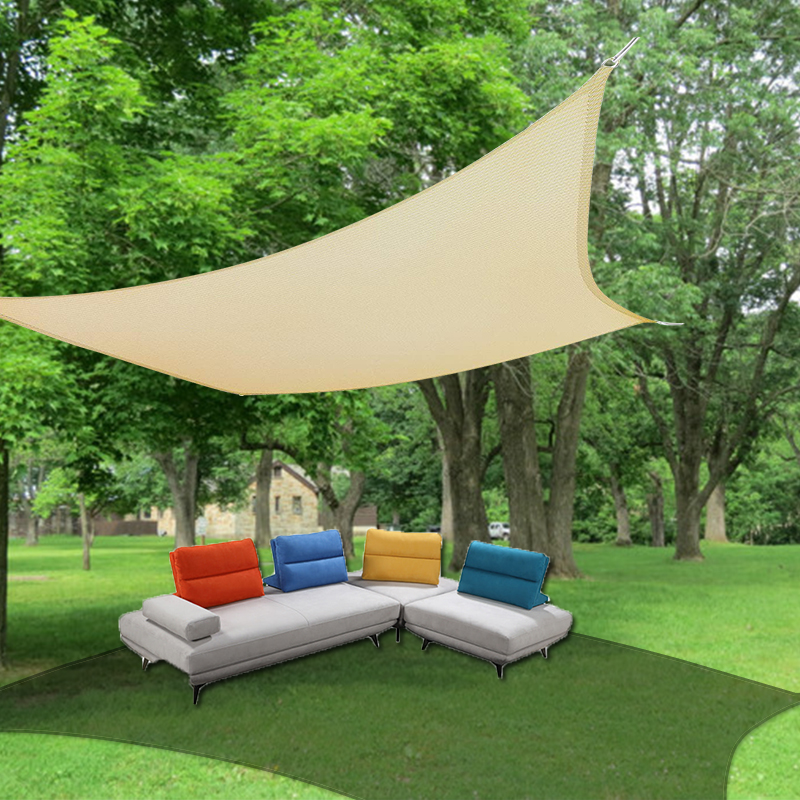 OEM Color Rectangle Shade Sail UV Block for Patio Garden Outdoor Facility