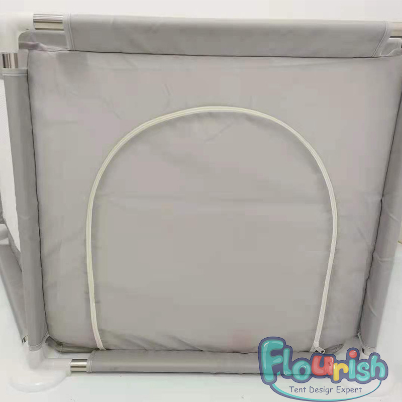 Grey Portable Playpen for Baby, Extra Large Hexagonal Design Play Yard, Fence Breathable Mesh Play Tent for Indoor and Outdoor
