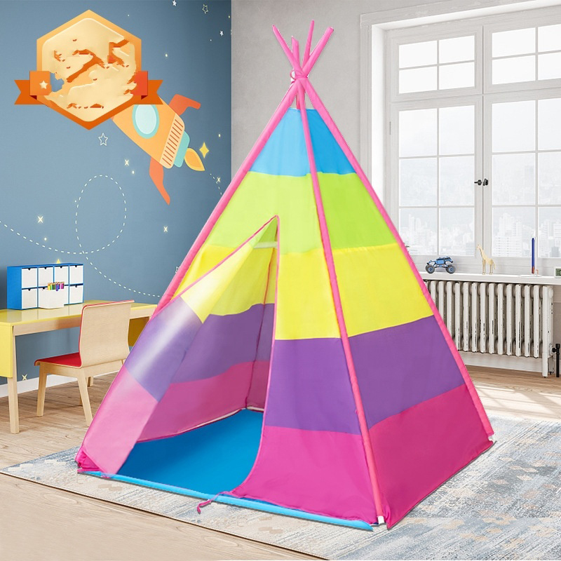 Customized Indoor Outdoor Baby Mini Teepee Kids Indian Tents Party Foldable Portable for traveling