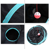 Cat Tunnel for Indoor Cats Large, with Play Ball S-Shape 5 Way Collapsible Interactive Peek Hole Pet Tube Toys, Puppy, Kitty, Kitten, Rabbit