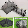 Outdoor Mesh cloth portable pet playpen Outside Cat Enclosure with tent tunnel, playhouse for cat small animals