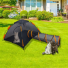 One Touch Automatic Open Outdoor Pet Enclosure Pop Up Cat House Fence for Ferrets Rabbits with Play Tunnel